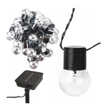 MG Solar Bulb solarni lanac 3.5m, crno