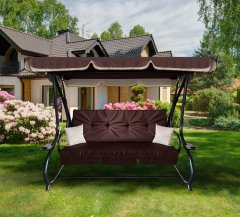 Aga Vrtna ljuljačka 2u1 GRANDLUX XXL Tamno smeđa
