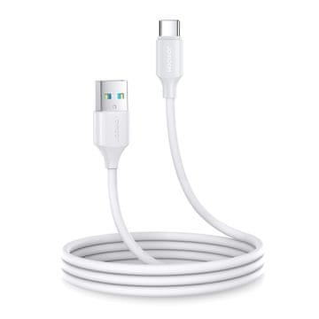 Joyroom Fleksibilan, izdržljiv USB - USB-C kabel za punjenje i prijenos podataka, 1 m bijele boje