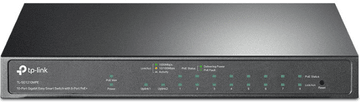 TP-Link Easy Smart mrežni prekidač, 10 portova, Gigabit 8-port PoE/PoE+ (TL-SG1210MPE)