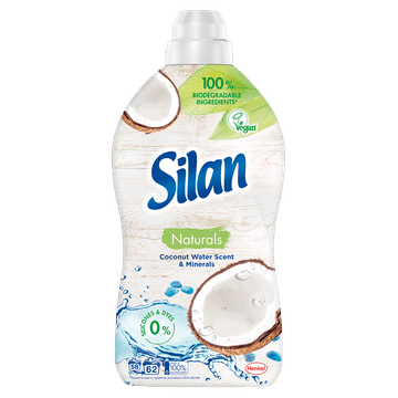 Silan Naturals omekšivač rublja, miris kokosove vode i minerala, 1364 ml, 62 pranja