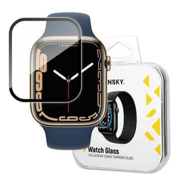 WOZINSKY Hibridno zaštitno staklo za Apple Watch 7/8/9 41mm, crno