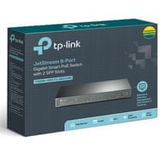 TP-Link JetStream mrežni prekidač, 8-portni prekidač, PoE Smart (T1500G-10PS)