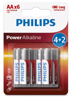baterije Power Alkaline, AA, blister, 4+2 kom