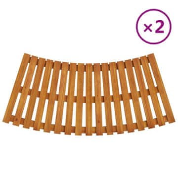 Vidaxl Stepenice za hidromasažnu kadu 2 kom od masivnog drva bagrema