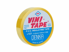 Kemot Izolacijska traka PVC 0,2mm x 19mm x 10m, žuta