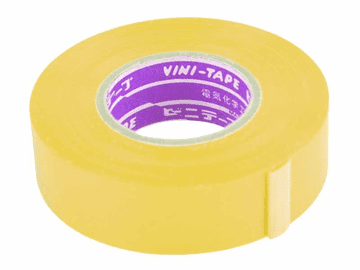 Kemot PVC izolacijska traka 0,13 mm x 19 mm x 20m, žuta