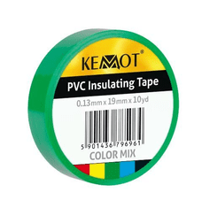 Kemot Izolacijska traka PVC 0,13mm x 19mm x 10m, zelena