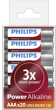 Philips Power Alkalne baterije, AAA, Value Pack, 20/1