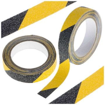 Ikonka Samoljepljiva protuklizna traka 25mm 5m crno-žuta