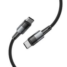 Tech-protect Ultraboost kabel USB-C / USB-C 60W 3A 1m, siva