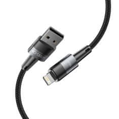 Tech-protect Ultraboost kabel USB / Lightning 12W 2.4A 25cm, siva
