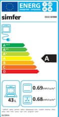 Simfer 5315 SERBB kombinirani štednjak