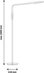 Avide Podna lampa (9570173) REMO FLOOR BLACK Stand. lamp 9W CCT black