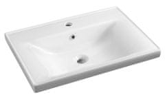 AQUALINE Keramički Namještajni Umivaonik 70x46cm, Bijela - AQUALINE SAVA 70