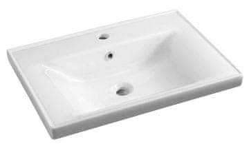 AQUALINE Keramički Namještajni Umivaonik 70x46cm, Bijela - AQUALINE SAVA 70