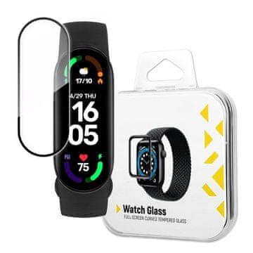 MG Watch Glass Hybrid zaštitno staklo za Xiaomi Mi Band 6, crno