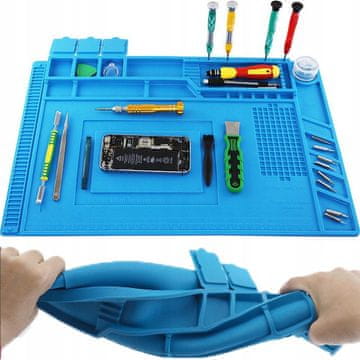 Dexxer Servisni antistatik silikonski podložak za lemljenje 45x30cm i organizator