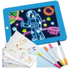 hurtnet Eco LED grafička ploča za crtanje + Neon Felt Patchpoys Magic Pad