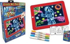 hurtnet Eco LED grafička ploča za crtanje + Neon Felt Patchpoys Magic Pad