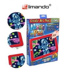 hurtnet Eco LED grafička ploča za crtanje + Neon Felt Patchpoys Magic Pad