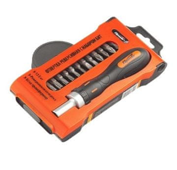 Verkgroup Set bitova s dvosmjernim odvijačem s čegrtaljkom 12 komada + kutija