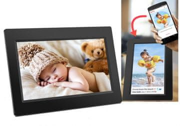 Denver Cyfrowa Ramka na zdjęcia FRAMEO Wi-Fi Ekran dotykowy IPS 10"" 16GB PFF-1015B