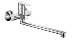 Bruckner BRUCKNER BARON zidna mješalica za umivaonik/kadu, razmak 100 mm, kromirana