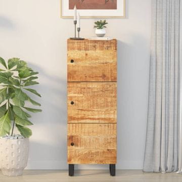 Vidaxl Komoda s 3 vrata 40x33x110 cm Masivno drvo manga i željezo