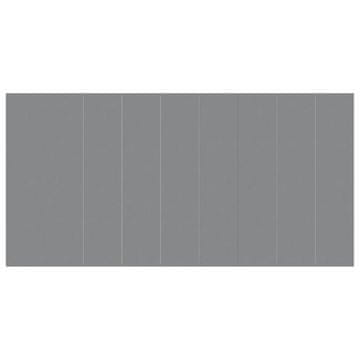 Vidaxl Platno za tlo ispod bazena svjetlosivo 999x500 cm poliestersko