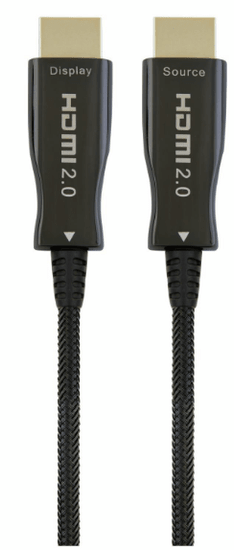 Gembird kabel, HDMI, AOC, hibridni, optički, 50m, UHD, 4K, crni (CCBP-HDMI-AOC-50M)