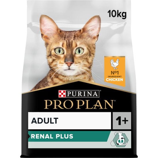 Purina Pro Plan CAT RENAL PLUS, piletina, 10 kg