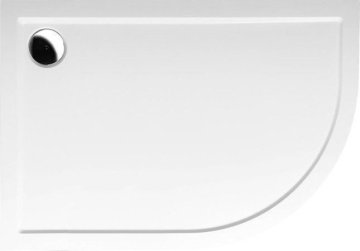 POLYSAN RENA L kvadrant tuš kada od lijevanog mramora, 120x90cm, lijeva, bijela