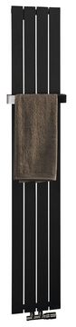SAPHO Lamelni radijator COLONNA 298x1800 mm, crna tekstura, čelično grijanje