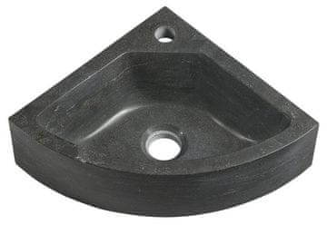 SAPHO Kutno Kameno Umivaonik 30x30 cm Oblik, Antracit, Ugradnja Zidna, SAPHO BLOK серия