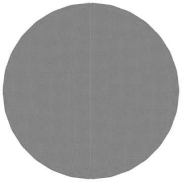 Vidaxl Platno za tlo ispod bazena svjetlosivo Ø 244 cm poliesterska