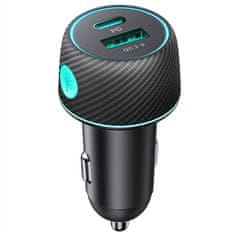 Joyroom JR-CCN01 auto punjač USB / USB-C 60W, crno