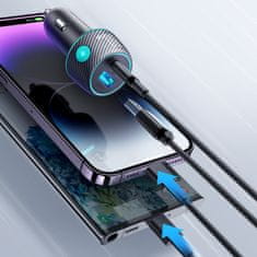 Joyroom JR-CCN01 auto punjač USB / USB-C 60W, crno