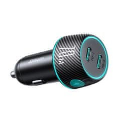 Joyroom JR-CCN02 auto punjač 2x USB-C 70W, crno