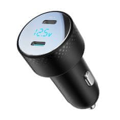 Joyroom JR-CCD02 auto punjač 2x USB-C 70W, crno