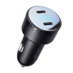 Joyroom JR-CCD02 auto punjač 2x USB-C 70W, crno