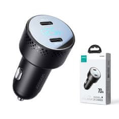Joyroom JR-CCD02 auto punjač 2x USB-C 70W, crno