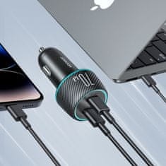 Joyroom JR-CCN02 auto punjač 2x USB-C 70W, crno