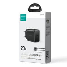 Joyroom JR-TCF06 punjač USB-C 20W + kabel USB-C / Lightning, crno