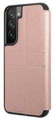 Guess GUBKS22SPSASBPI maskica za Galaxy S22 5G, preklopna, ružičasta