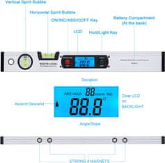 daylite Magnetna digitalna libela LCD 40 cm