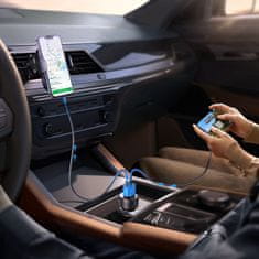 Joyroom JR-CCD01 auto punjač USB / USB-C 53W, crno
