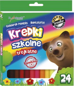 Bambino trokutaste bojice, 24 boje