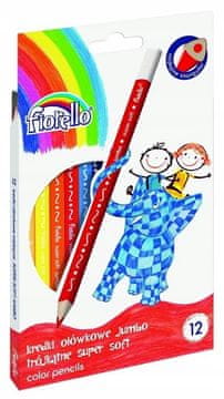 FIORELLO Trokutaste olovke 12 boja Super Soft Jumbo