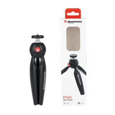 Manfrotto 290 svjetlosni ALU set foto stativa s video fluidnom glavom Befree LIVE + PIXI mini stolni stativ (MK290LTA3-V-BDL)